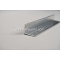 Canal de aluminio para aplicaciones estructurales